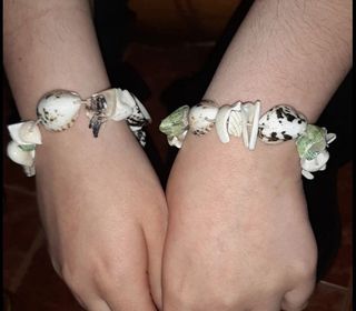 Pulseras conchas - artesanales