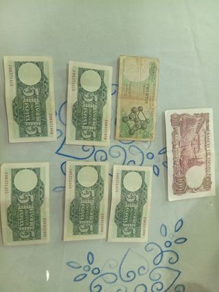 Billetes antiguos España & Bélgica