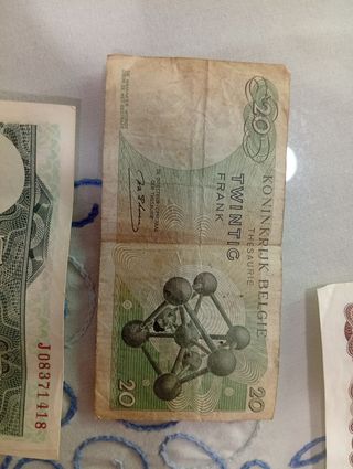 Billetes antiguos España & Bélgica