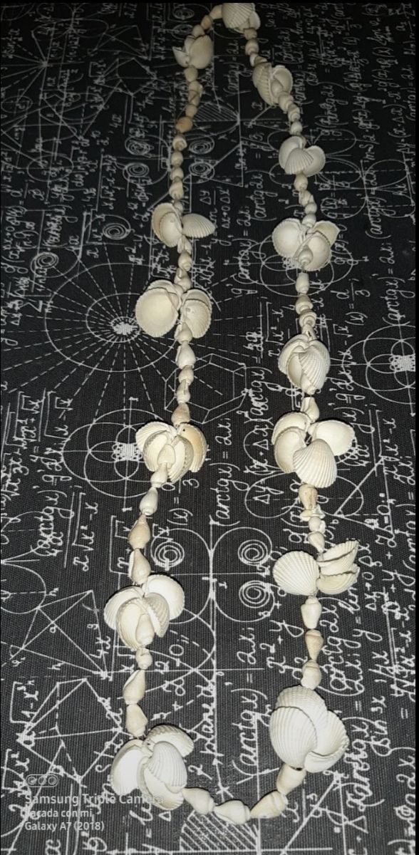 Collar conchas blanco