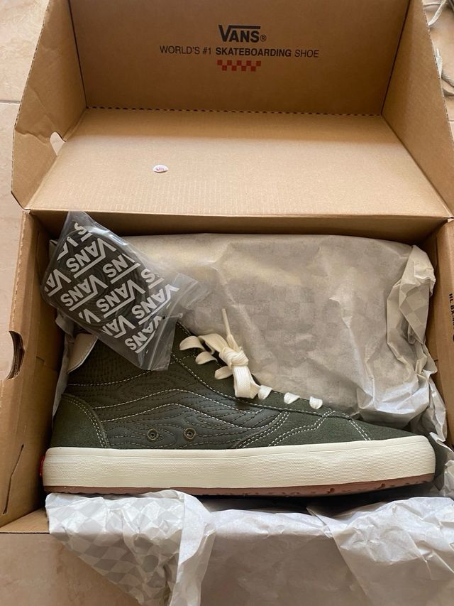 Vans Lizzie Quilted - Verde Oliva - 9 US