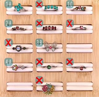 Anillos de Turmalinas Naturales en Plata