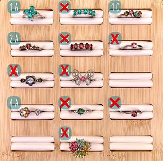 Anillos de Turmalinas Naturales en Plata