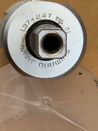 Eje pedalier Shimano XT D-3NL. 122.2 mm