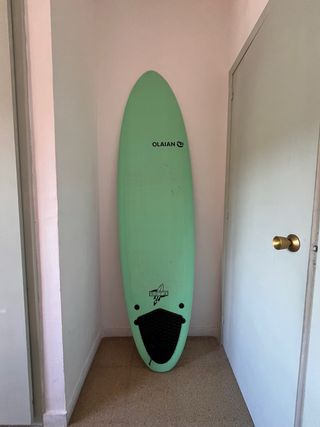Tabla surf Olaian 7' - Verde menta