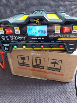 Cargador baterías 12V-24V 6-300Ah