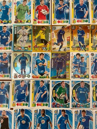 47 cartas Getafe Adrenalyn XL sin repetir retro