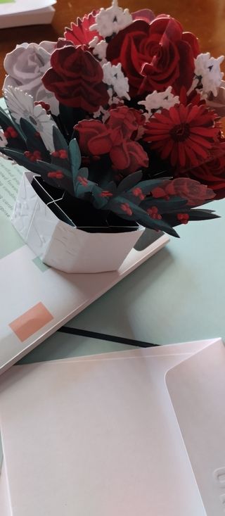 Nuovo libro origami +biglietto auguri fioriorigami