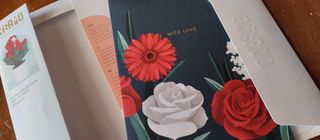 Nuovo libro origami +biglietto auguri fioriorigami