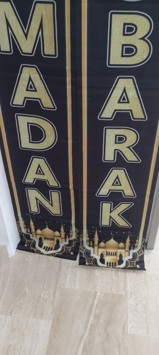 2 Banner Striscioni decorazione Ramadan Mubarak