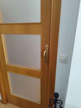 Manilla dorada puerta corredera