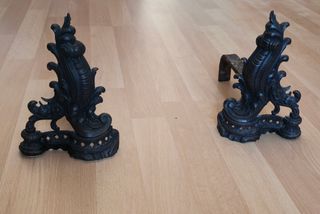 Andirons de ferro