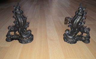 Andirons de ferro