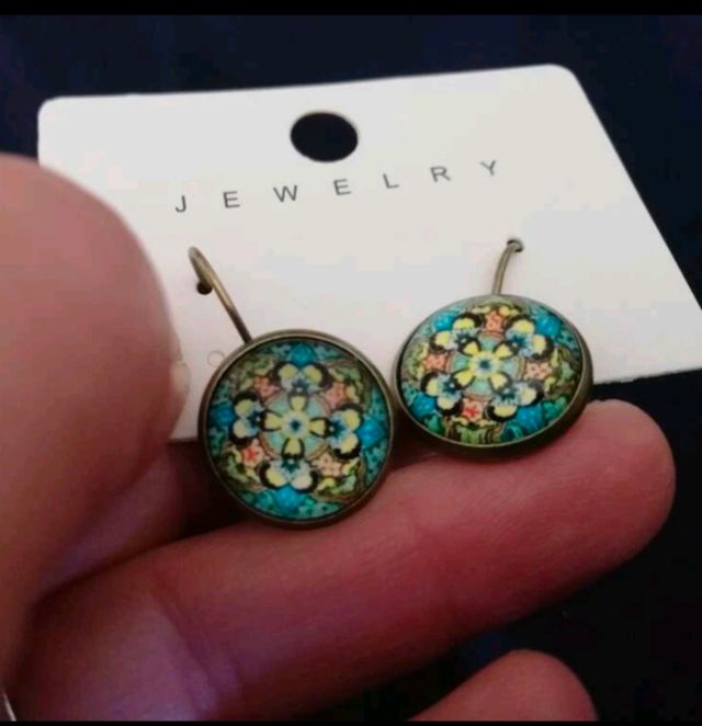 Pendientes turquesa - sin usar