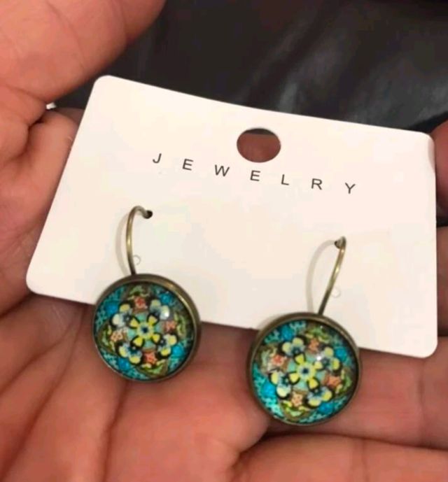 Pendientes turquesa - sin usar