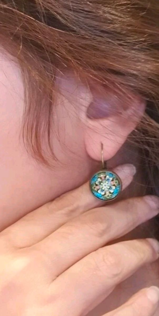 Pendientes turquesa - sin usar