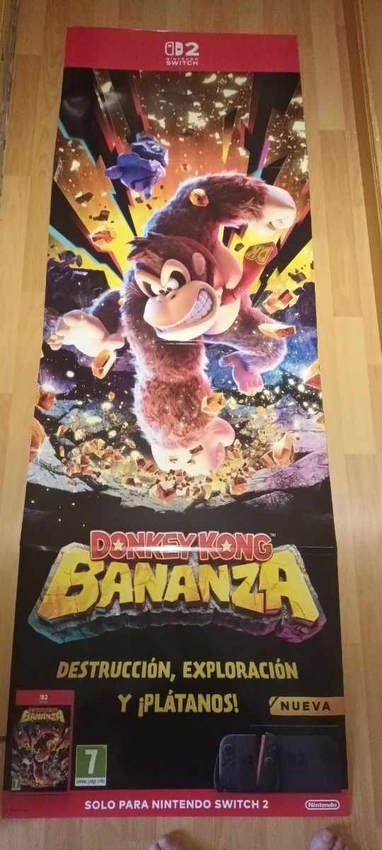 Donkey Kong Bananza cartel promocional