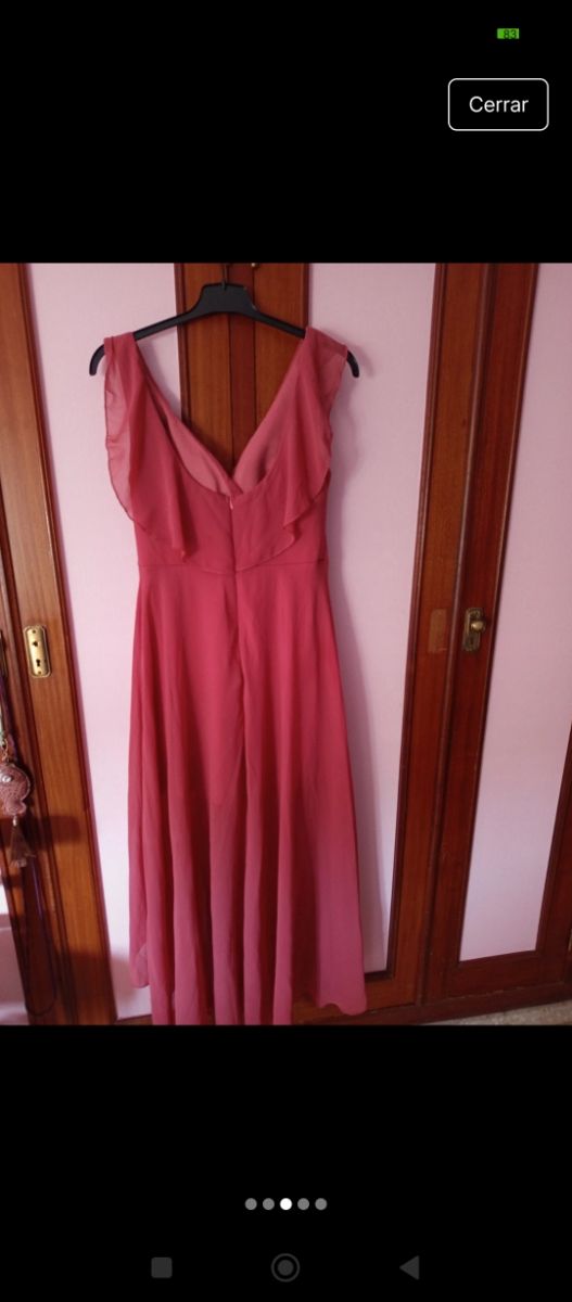 Vestido coral/ teja - Talla M