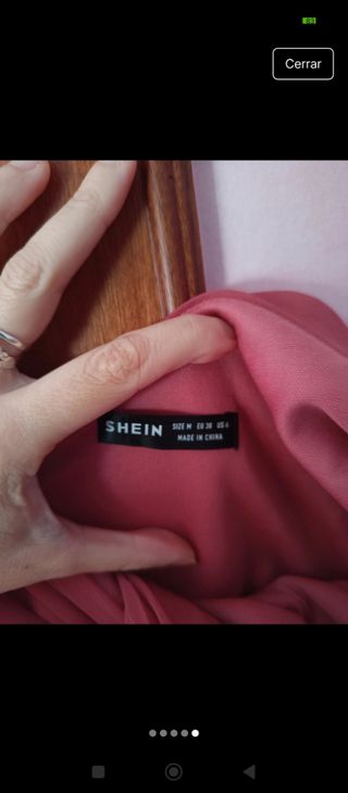 Vestido coral/ teja - Talla M