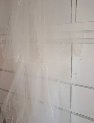 Velo novia blanco