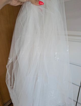 Velo novia blanco