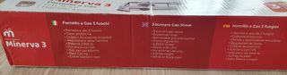 Fornello gas Minerva 3 fuochi 