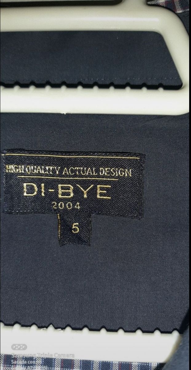 Camisa cuadros azul-blanca hombre