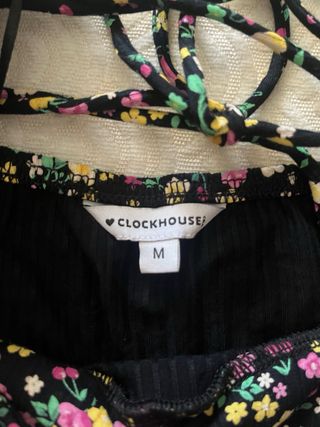 Vestido floral negro - Talla S