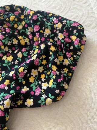 Vestido floral negro - Talla S