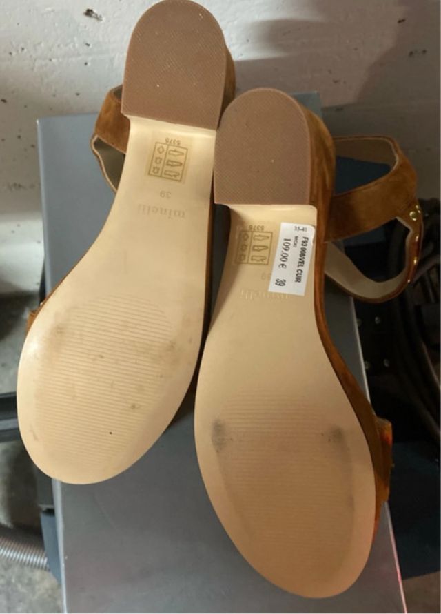 Sandali Minelli Marrone - Tacchi Quadrati