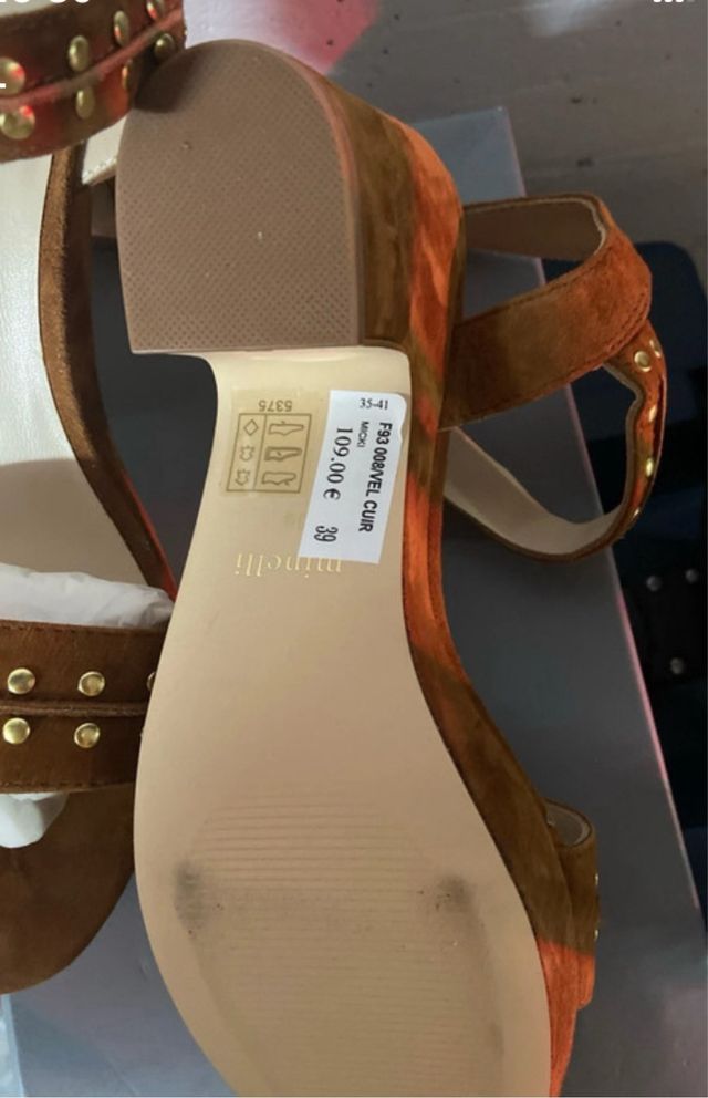 Sandali Minelli Marrone - Tacchi Quadrati