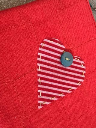 Pochette bustina  cuore rossa Fantasie di Spilli