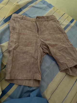 Shorts lino marrón - Talla 10