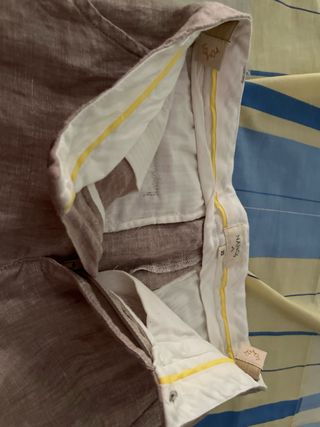 Shorts lino marrón - Talla 10