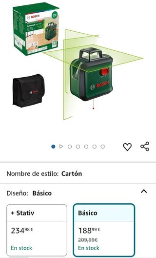 Bosch Nivel Láser de Líneas cruzadas