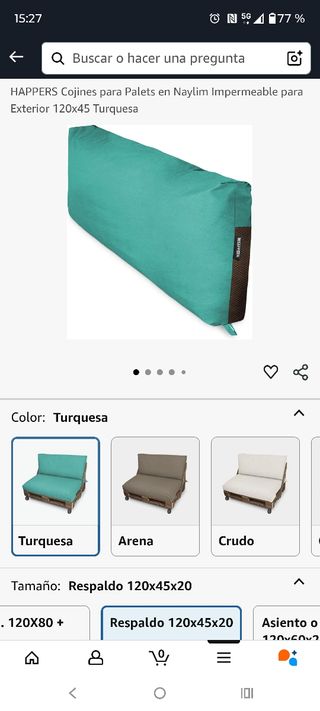 Sofá palets cojines incluidos, mesa y  jardinera