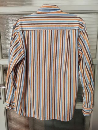 Camicia a righe multicolor