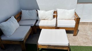 Set da giardino in legno - 4 pezzi