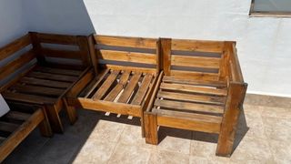 Set da giardino in legno - 4 pezzi