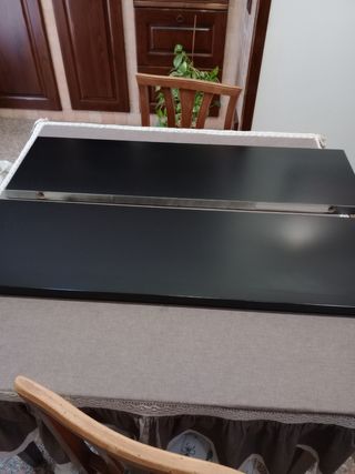 Mensole nere in legno massello