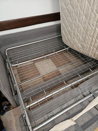 Divano letto grigio 2 posti
