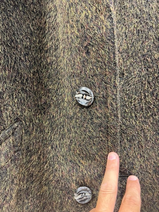 Abrigo mujer marrón verdoso