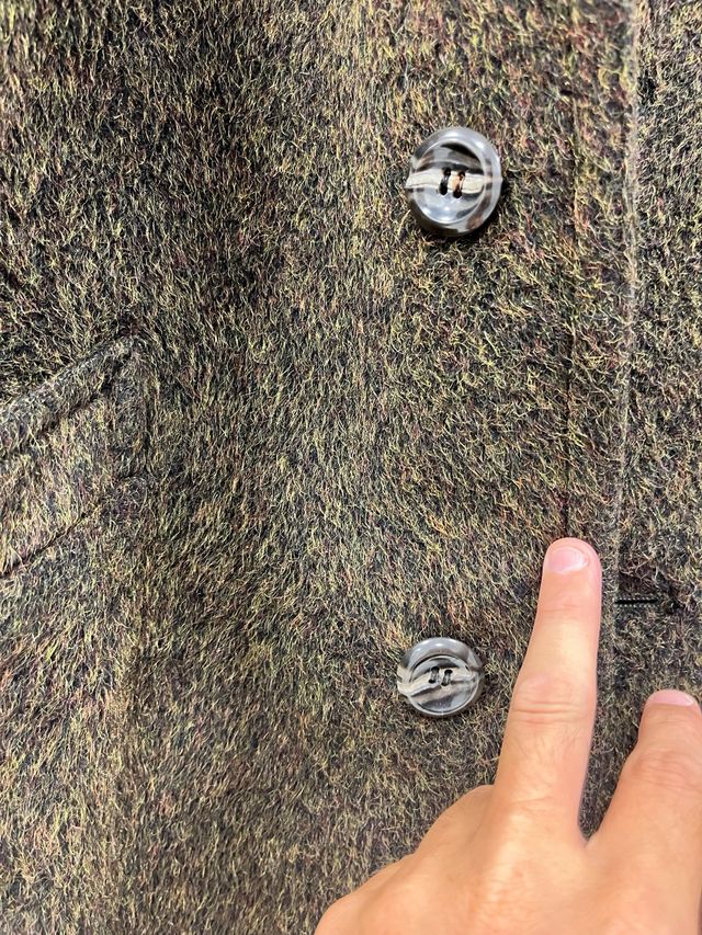 Abrigo mujer marrón verdoso