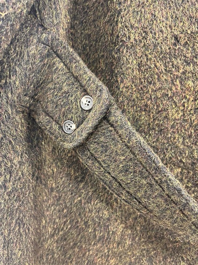 Abrigo mujer marrón verdoso