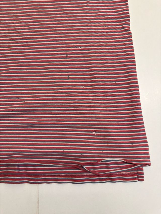 Polo Ralph Lauren XL originale - righe rosse/blu 
