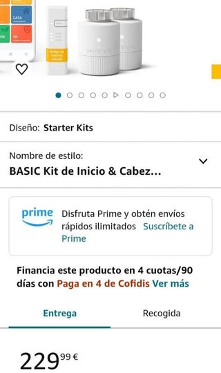 Cabezal Termostático Inteligente Tado