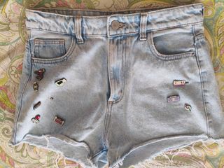 Shorts Bershka azules