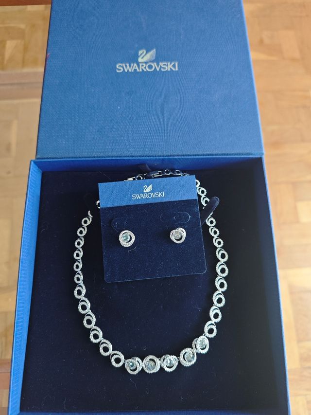 Conjunto Swarovski Angelic: Collar y pendientes
