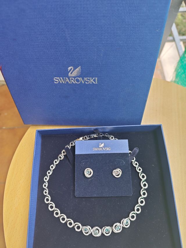 Conjunto Swarovski Angelic: Collar y pendientes