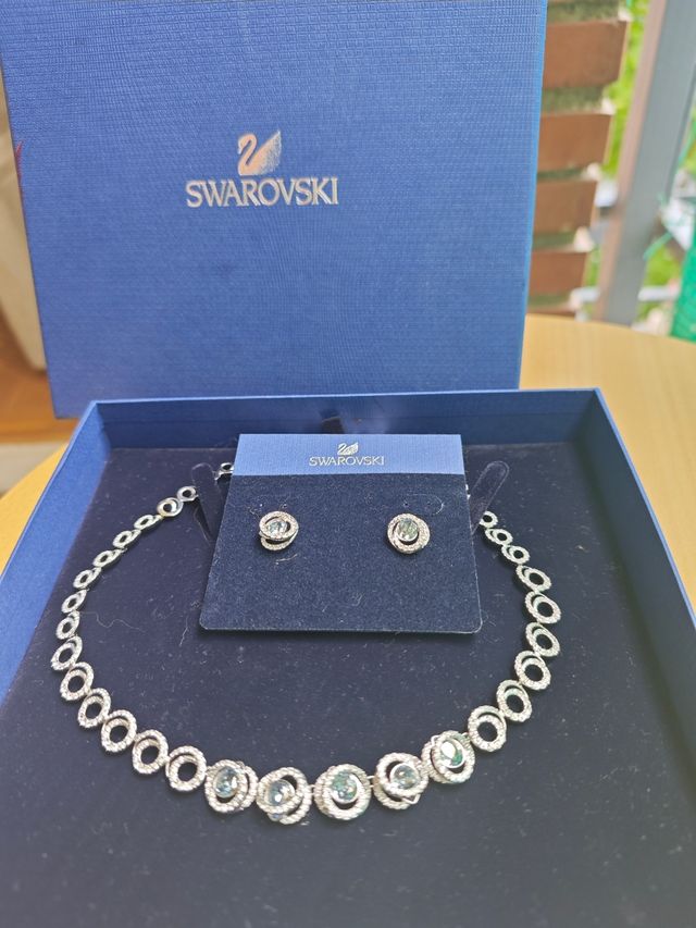 Conjunto Swarovski Angelic: Collar y pendientes